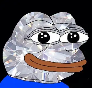 pepe, amphibian, animal, diamond, frog, gem, smile