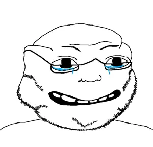 roundjak, crying, glasses, soyjak, stubble