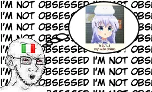 chino kafuu, soyak, /bant/, anime, crying, ear, flag, gochiusa, i am not obsessed, italy