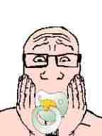 gapejak, markiplier soyjak, babyjak, babyjak, 1soyjak, baba, baby, bald, black eyes, caca