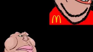 nikocado avocado, cobson, impish soyak ears, meximutt, impish amerimutt, 3soyjaks, animated, glasses, ifunny, mcdonalds