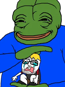 nate higgers, pepe, unknown, natejak, amphibian, animal, closed mouth, clothes, crooked teeth, crying
