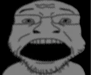 coinjak, animated, glasses, open mouth, stubble