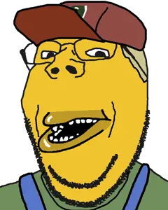gapejak, gapemutt, clothes, glasses, green shirt, hat, open eyes, open mouth, sneed, stubble