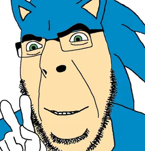 sonic the hedgehog, cobson, animal, blue, ear, glasses, hands, hedgehog, sega, smile