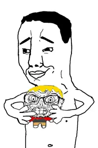 nate higgers, chudjak, feraljak, fun sized feraljak, natejak, 2soyjaks, angry, chud, hug, seething