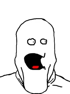 markiplier soyjak, unknown, bah, bahh, shock, shocked, soyjak, transparent background
