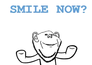impish soyak ears, animal, animated, bald, pony, smile, stubble, transparent background, white skin, homestuck