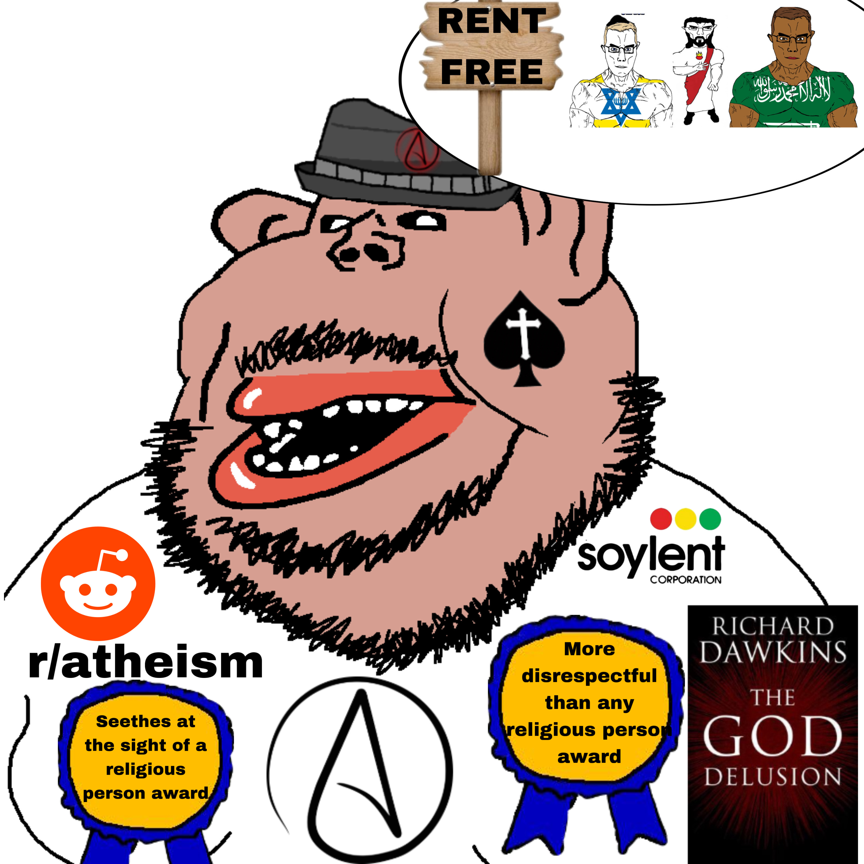 chudjak, impish soyak ears, meximutt, chudjak front, impish amerimutt, meximerican, muscular chud, amerimutt, 4soyjaks, arabic text