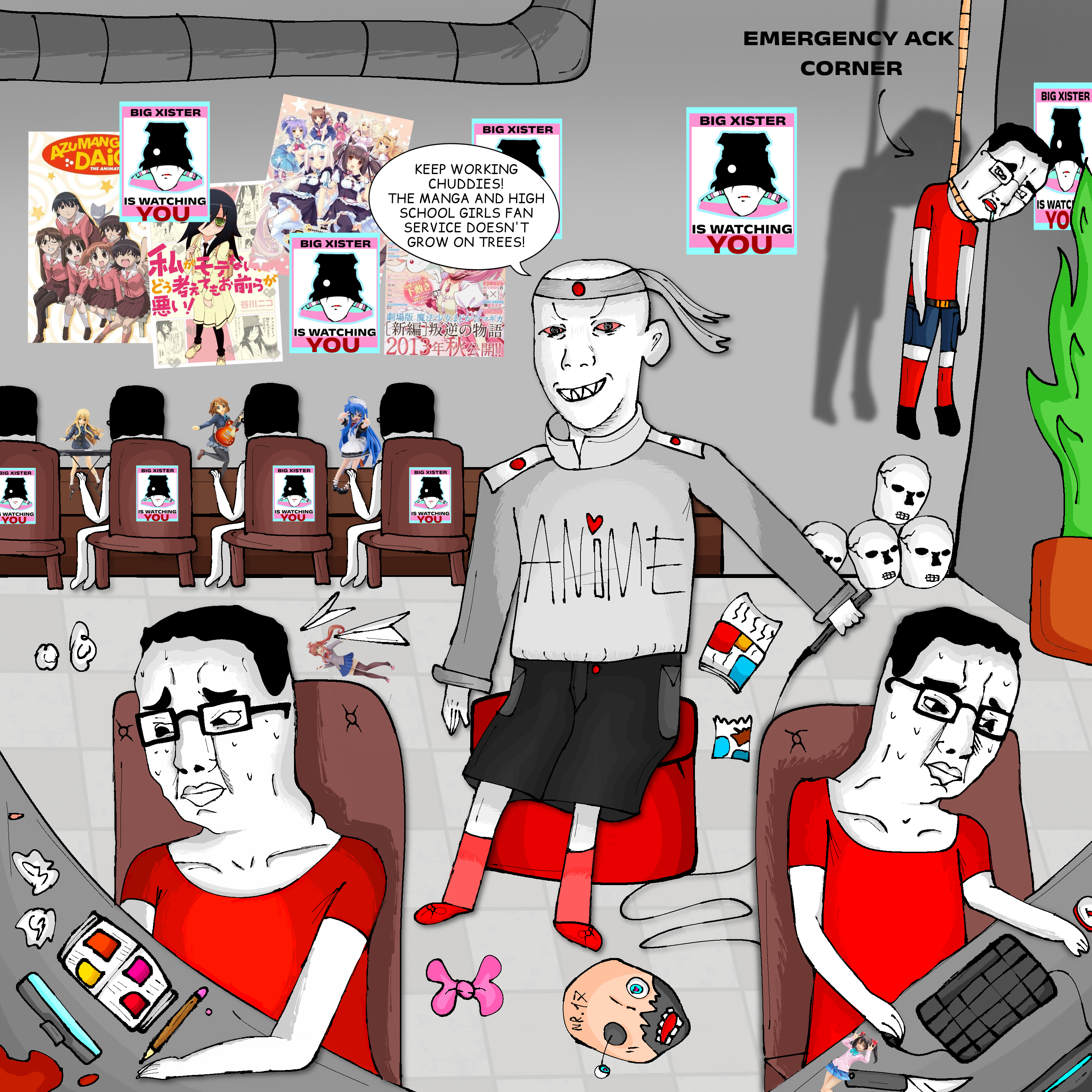 ageisttadchad, ayumu kasuga, bernd, chudjak, kuzjak, troonjak, 2013, ack, anime, anime figure