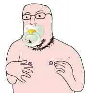 norwegian, babyjak, baby, caca, glasses, jpeg, looking to the left, nipple, pacifier, small eyes