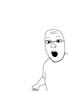cobainson, unknown, beard, glasses, nuvariant, soyboy, soyjak, soyjak party, suprised