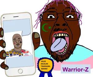 warrior tranny showing her slopjak.png