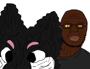 unknown, beard, clothes, furry, glasses, nigger, shitskin, suit