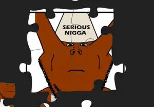 impish soyak ears, squirreljak, animal, brown skin, clothes, front view, hat, puzzle, serious hat, squirrel