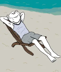 impish soyak ears, beach, sea, sitting, smile, water, wholesome