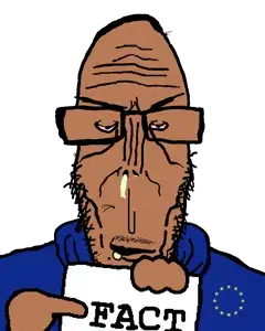 sabiopajin, markiplier soyjak, euromutt, euromutt, balding, bloodshot eyes, blue shirt, booger, brown skin, fact