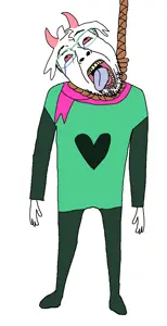bernd, hanging troonjak, troonjak, ack, arm, bloodshot eyes, clothes, crying, dead, ear