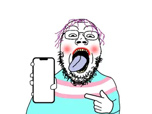 gapejak, gapejak front, blush, eyebrows, eyes, fat, forehead lines, full body, glasses, hair