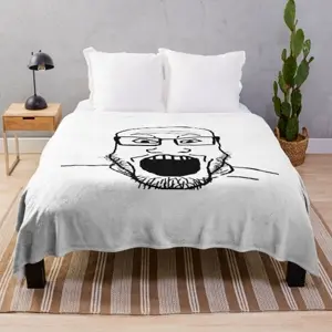 markiplier soyjak, bed, bedroom, cactus, glasses, open mouth, plant, real life, soyjak, stubble