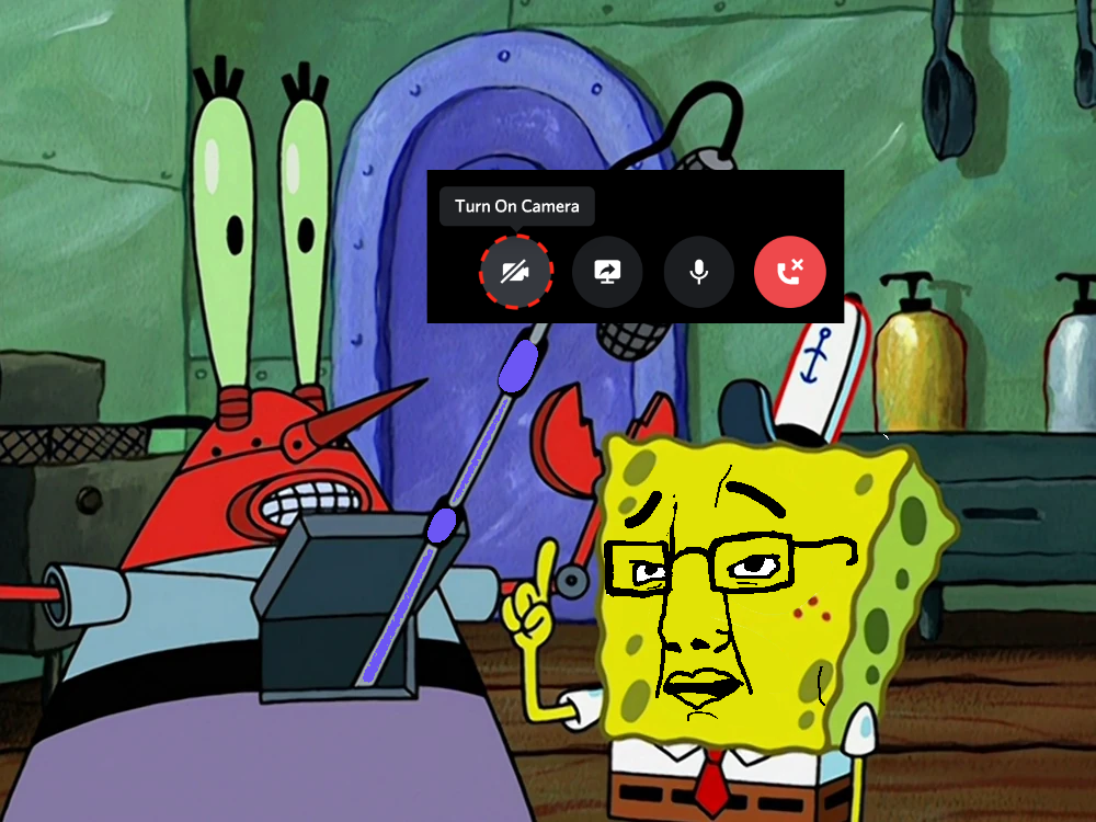mr krabs, spongebob squarepants, chudjak, blurple, cartoon, clothes, discord, hands, hat, imitation krabs