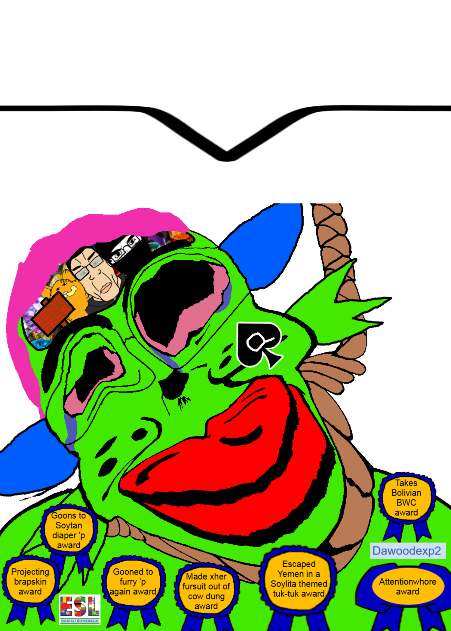 garfield, bernd, chudjak, impish soyak ears, markiplier soyjak, chudjak front, chudplier, impish front, jartycuck, patrick