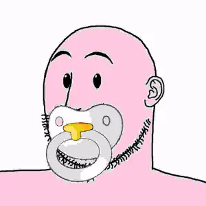 weirdpenis, babyjak, baby, caca, ear, looking at you, pacifier, white background