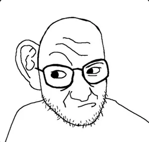 snopesjak, ear, glasses, soyjak, stubble