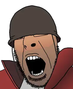 soldier (team fortress 2), cobson, beard, clothes, covered eyes, glasses, hat, helmet, nose, open mouth