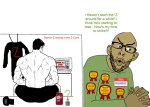 Warrior-Z resting Nojakfan Comic Panel.png