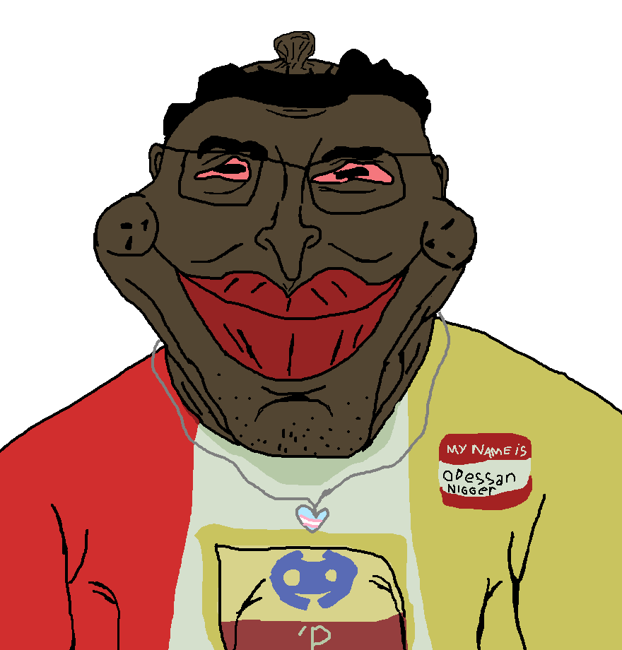 chudjak, jartycuck, black skin, bloodshot eyes, brainlet, brown skin, dark skin, discord, glasses, hair