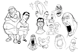 chudjak, gapejak, impish soyak ears, drawfag, drawing, oekaki