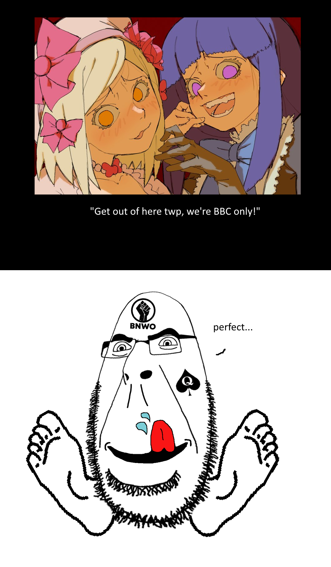 bernkastel, lambdadelta, cobson, lickson, spadeson, anime, bnwo, comic, deformed, fat