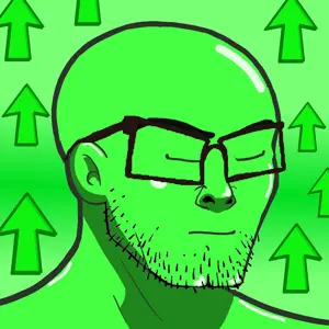 nujak, /biz/, arrow, calm, ear, glasses, green, green skin, soyjak, stubble