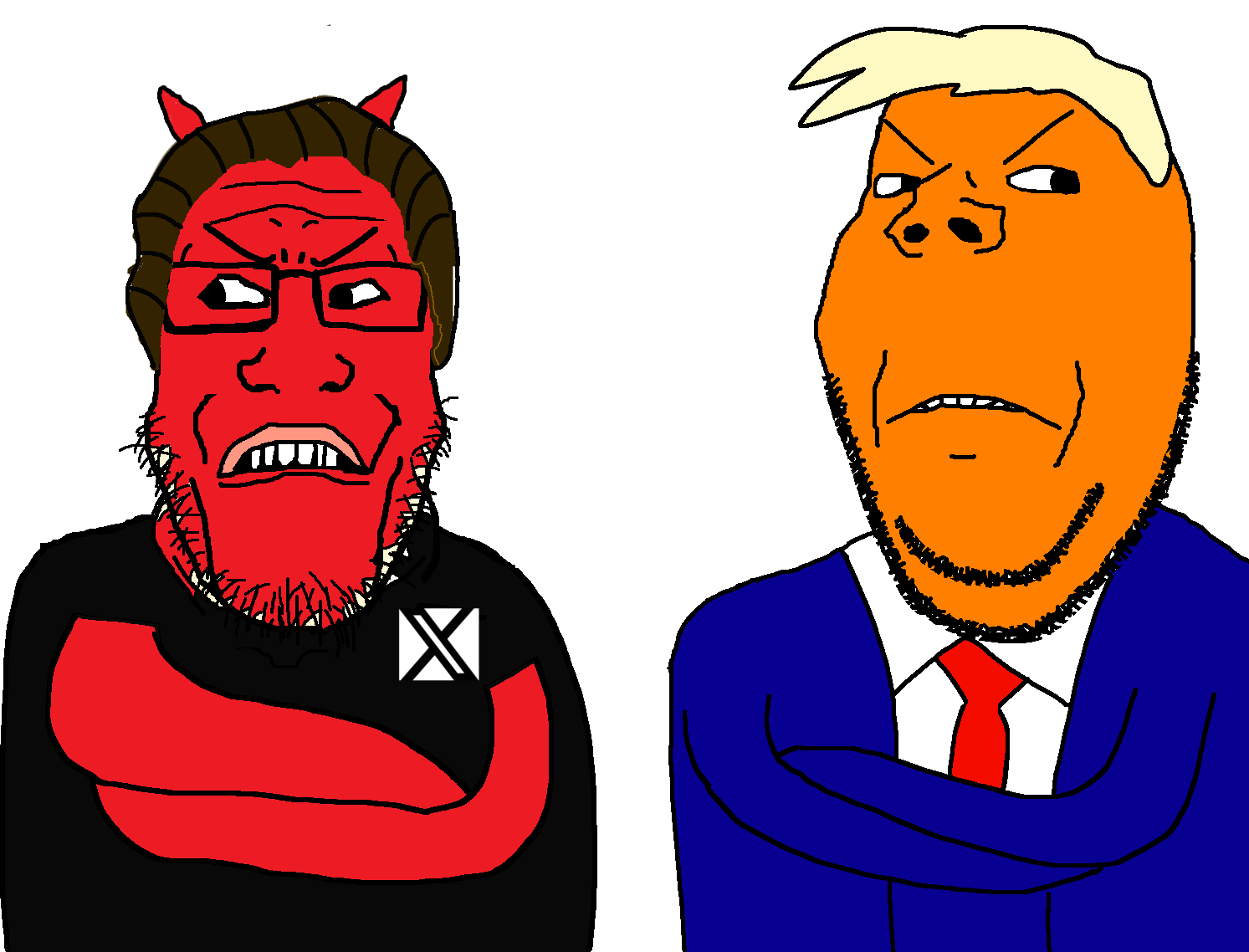 donald trump, gapejak, markiplier soyjak, grinplier, wholesome soyjak, are you soying what im soying, 2soyjaks, 2soyjhaks, angry, antichrist