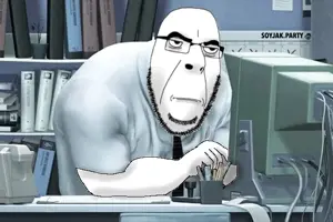 cobson, bored, computer, glasses, mr incredible, necktie, shading, shirts, stubble, tired