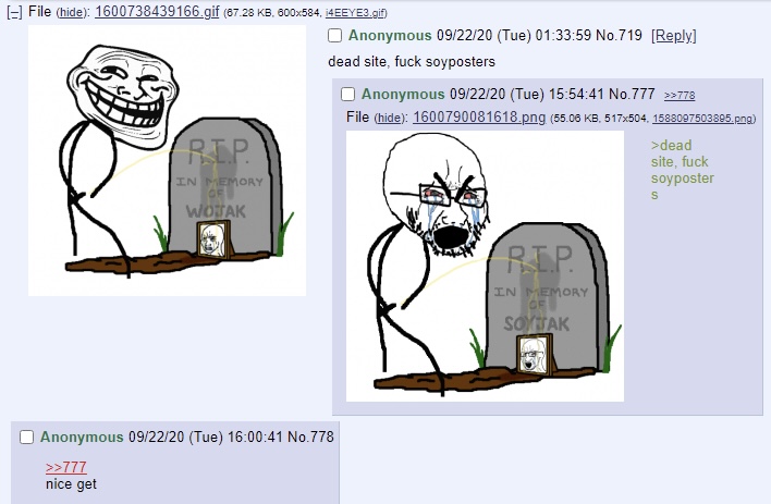 trollface, wojak, cryboy soyjak, soyak, 2020, 777, bloodshot eyes, crying, get, grave
