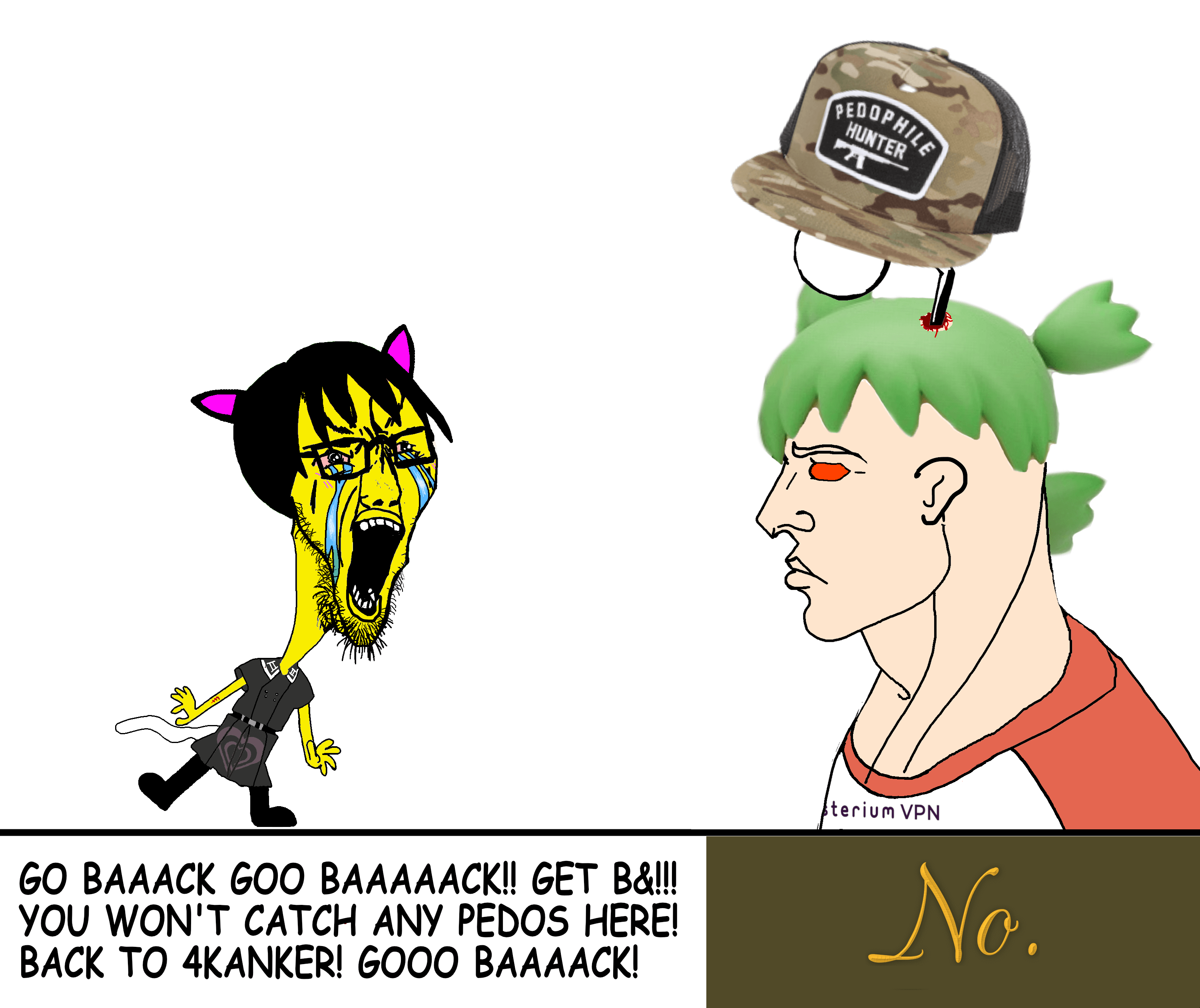 yes chad, soyak, 4chan, angry, anime, antenna, arm, bloodshot eyes, cat ears, chad