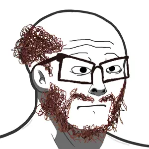 nujak, glasses, hair, neutral, soyjak, stubble