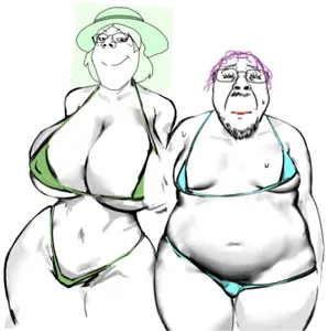 shemmysloota, miss crystal, bernd, gapejak, female gapejak, femjak, bikini, brimstone, cleavage, clothes