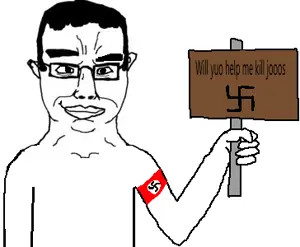 chudjak, arm, armband, chud, ear, front view, glasses, hair, holding object, ias