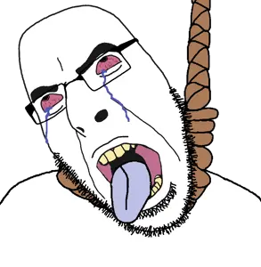 cobson, ack, bloodshot eyes, crying, hanging, rope, rotten teeth, tongue, uncolored skin