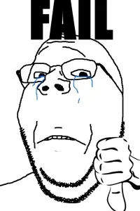 gapejak, wholesome soyjak, crying, fail, glasses, hands, sad, soyjak, stubble, text