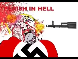 bernd, animated, blood, gun, nazism, shooting, sound, video, weapon