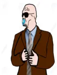 sidson, baby, badass, caca, clothes, glasses, low quality, suit, sunglasses