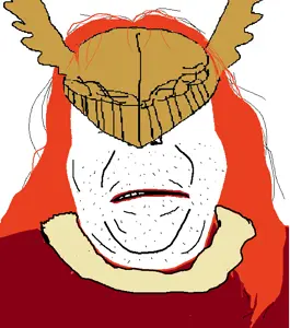 alicia, angry, closed mouth, clothes, concerned, elden ring, fantasy, hat, helmet, malenia