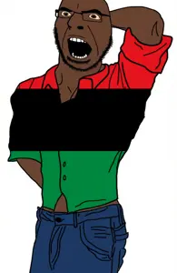 cobson, africa, african american, black skin, bloodshot eyes, buff, flexing, muscles, muscular male, pan african