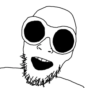 unknown, glasses, goggles, lifeinatent, open mouth, soyjak, stubble
