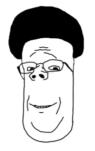 gapejak, wholesome soyjak, glasses, mushroom, nam (not a mullet), smile