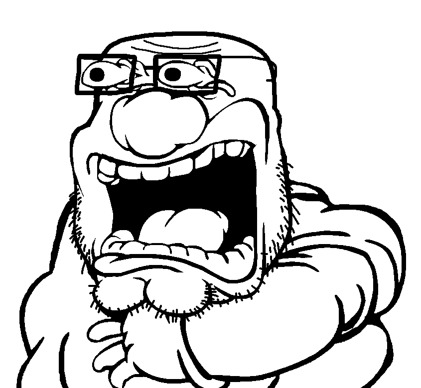 wario, tockson, big nose, eyes popping, fat, games and wario, glasses, glove, living with wario, nintendo